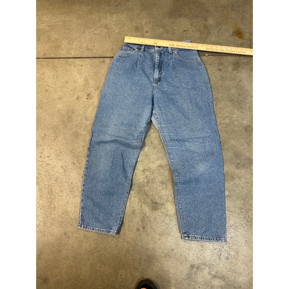 Vintage 90s Lee Tapered Leg Jeans Blue Denim Womens 14 MED 28x25